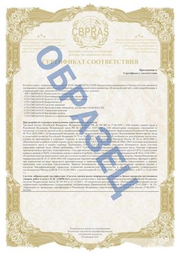 Образец Приложение к СТО 01.064.00220722.2-2020 Курганинск Сертификат СТО 01.064.00220722.2-2020 